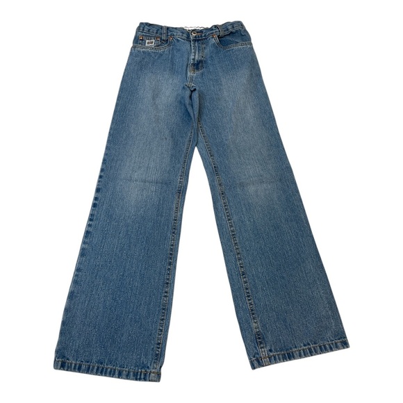 Cinch White Label Western Cowboy Blue Jeans Medium Wash Boy’s size 14R **Flaw** - Picture 1 of 15